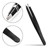 DUcare professional tweezers for eyebrows lash twizzer Stainless Steel Eyelash Extension Classic Slant 3pc Hair removal tweezers 3