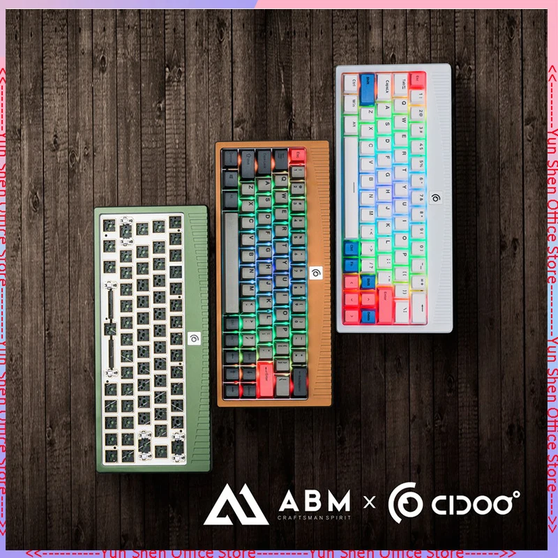 

Cidoo Abm648 60% 64 Keys 2.4g Wireless Hot Swappable Custom Mechanical Gaming Keyboard Kit With Anodized Aluminum Barebones Keyb