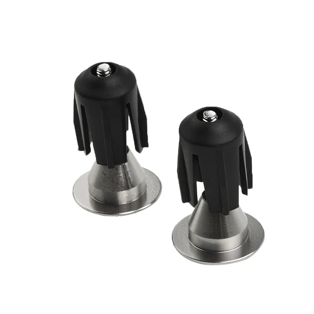 15 Bouchons Extrémité Guidon Vélo 22mm - Plastique Noir Pour VTT Et Route