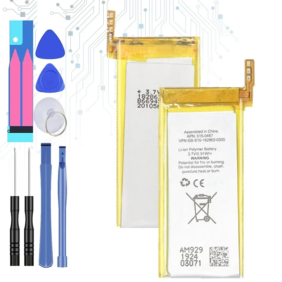 Nano2 Nano3 Nano4 Nano5 Nano6 Nano7 Batteria Di Ricambio Per Apple Ipod Nano 3 3Rd 3Th 3Gen 4Th 5Th 6Th 7Th Mp3 Bateira