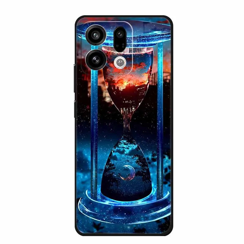 Sleek Black Silicone Soft Back Phone Case