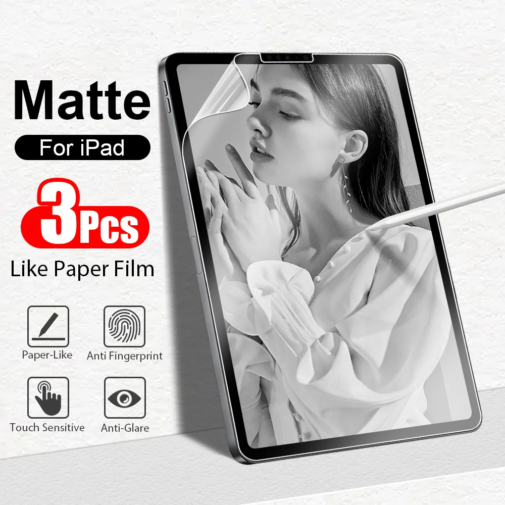 Paper-like Film Protector de Tela para Ipad Ipad Pro 11 12.9 4th 6th 12 Air 9th 10th Generation Mini 7th ° 102 Paperfeel