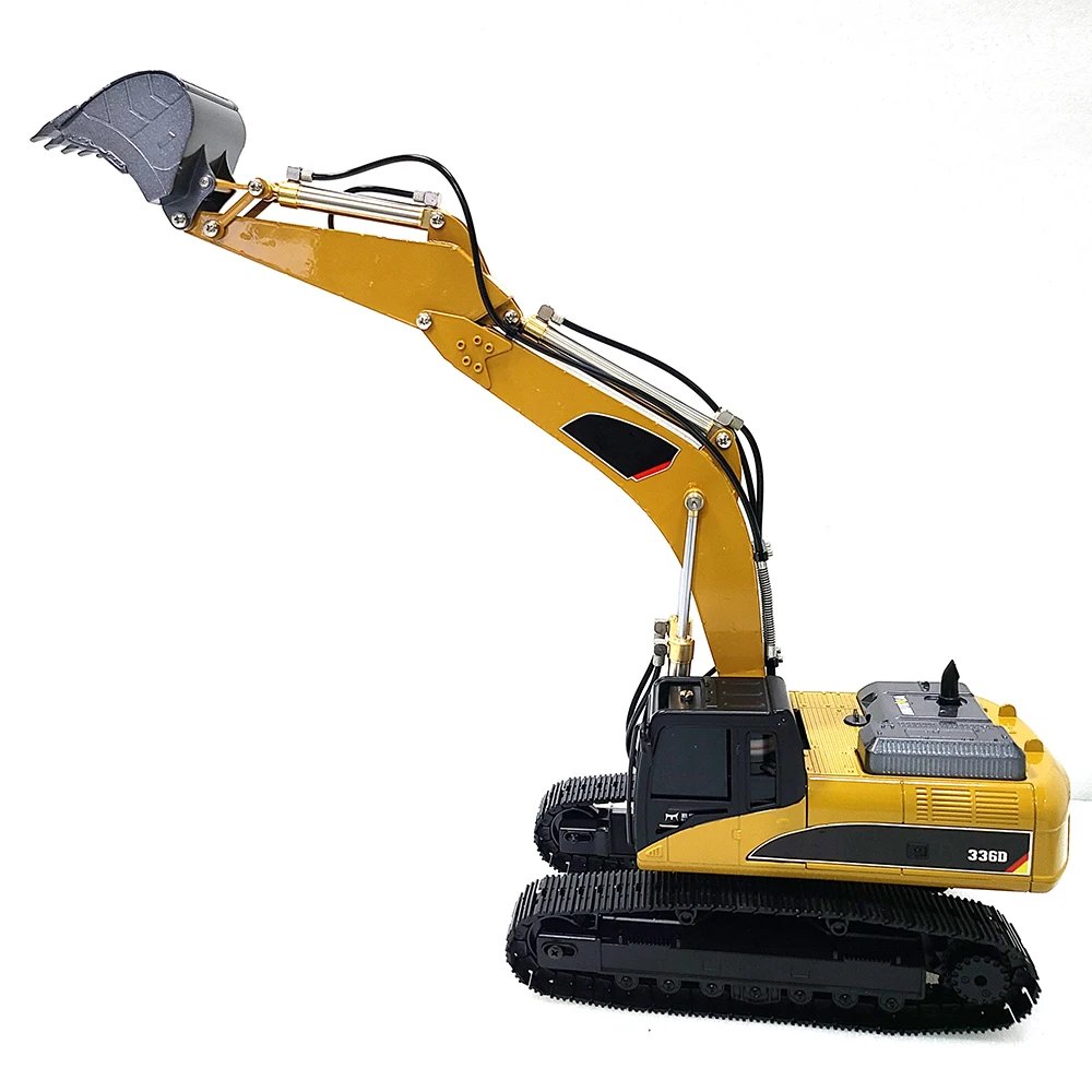 336D RC Hydraulic Excavator 1/18 Huina 580 Modified and Upgraded Hydraulic Excavator Metal Model Remote Control Car Toy Gift