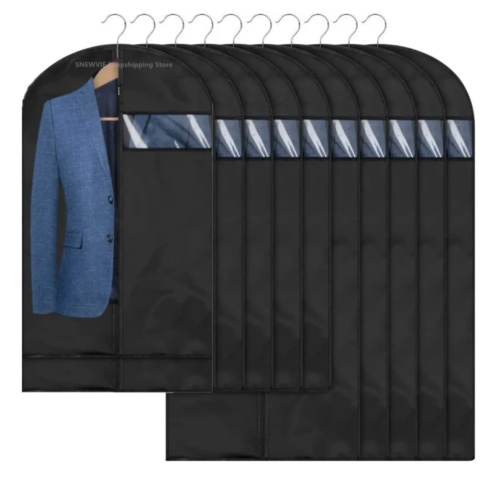 Clothes Dust Cover Wardrobe Organizer Clothes Storage Bag Washable Coat Dress Protector Dry Cleaner Storage Hanging Bags clothes organizer clothes storage bag clothes storage organizer