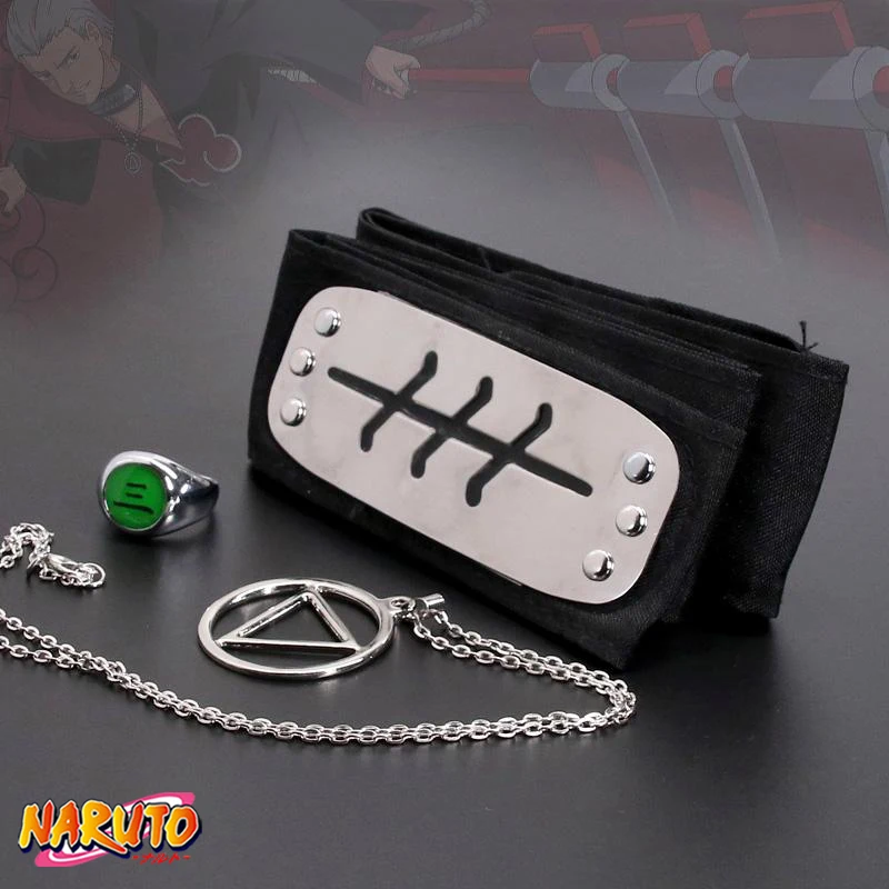 Set Cosplay Hidan Akatsuki - Bague et Bandeau Naruto