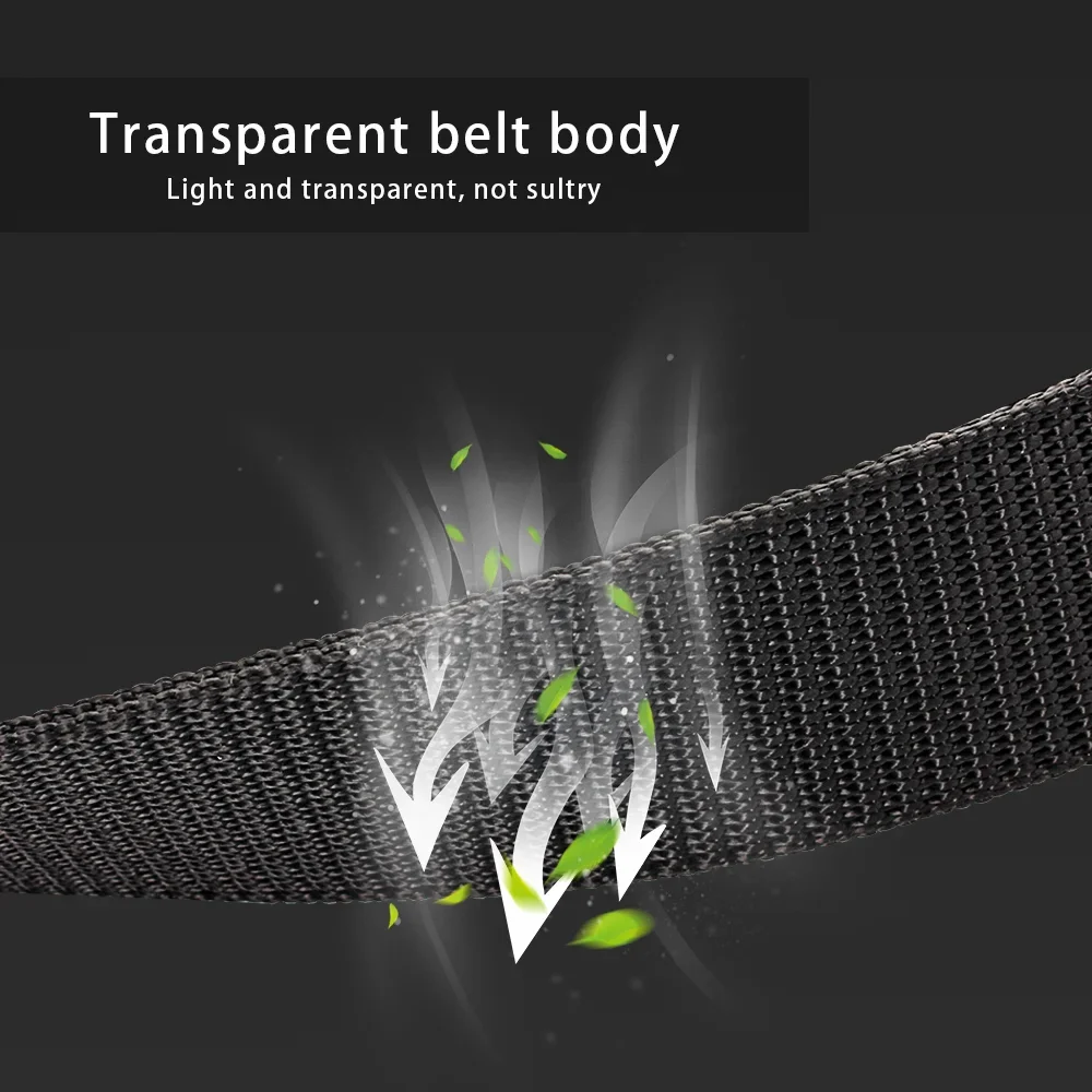 Herren gürtel automatische Metalls chnalle Nachahmung Nylon Gurtband Outdoor Arbeits gürtel zahnlose automatische Schnalle Casual Sport Canvas Gürtel – Detail 3