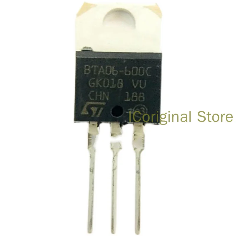 Оригинальный Тиристор BTA06-600C 6A/600V TO-220 двунаправленпосылка ристор модель 220 |