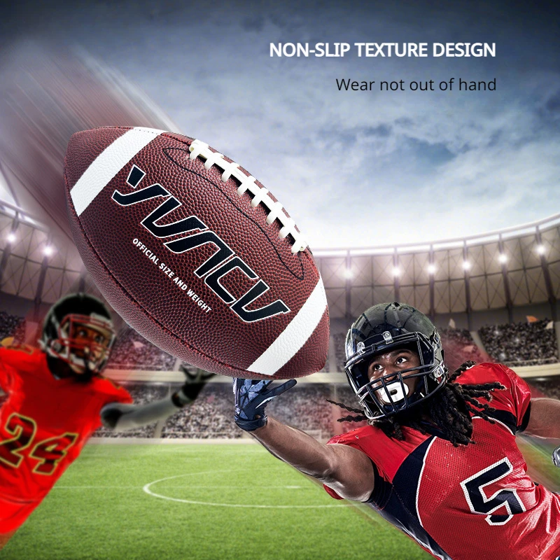American Football Rugby Ball Standard Game Training Football Rugby Ball Accessories Adult Size9 Youth Size6 Children Size3