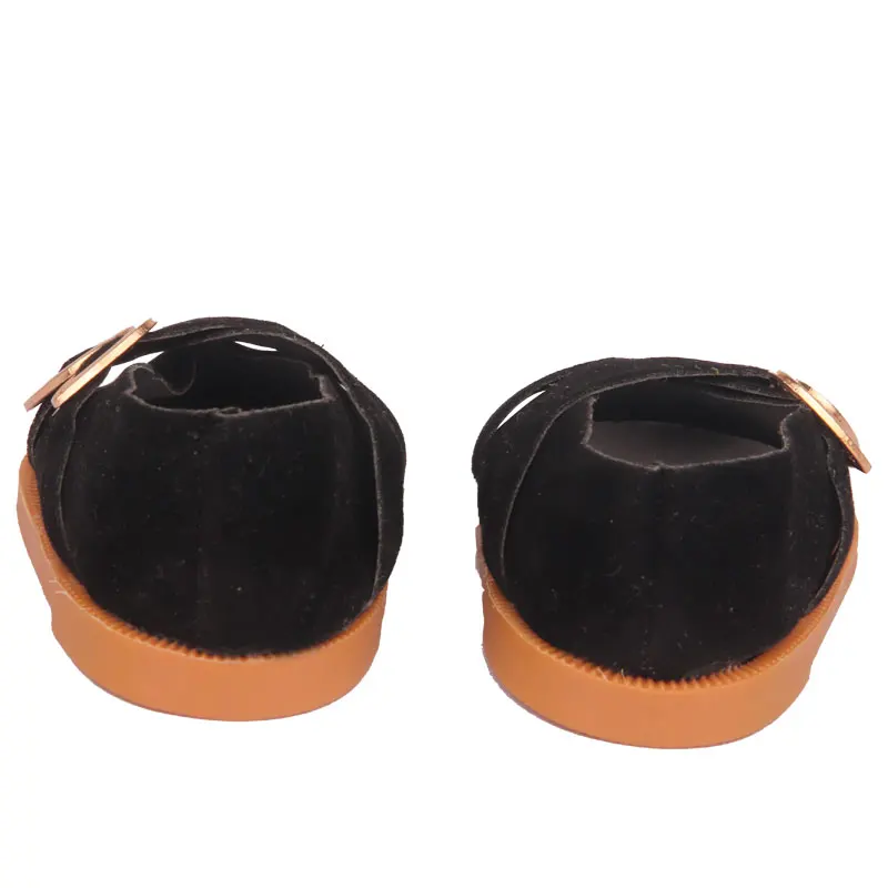 7 cm Leather Doll Shoes For American 18 Inch Doll Double Hearts Villus Shoes Boots For 43 cm Baby New Born&OG,1/3 BJD Girl Doll