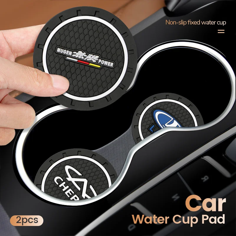 Car Water Cup Slot Tappetino Antiscivolo Portabicchieri Logo Auto Sottobicchieri Per Jaguar Xfr Xf Sportbrake F-Type S-Type Svr Tipo S Xk8 Xk Xkr