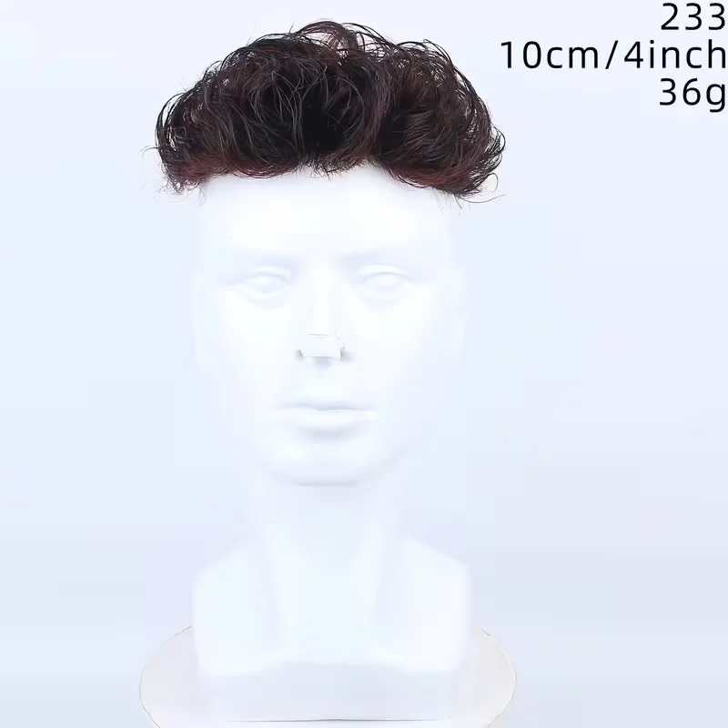 Parrucchino Corto Testurizzato per Uomo, Aspetto Naturale, Capelli Umani, Sostituzione per Copertura Capelli Grigi - immagine 5