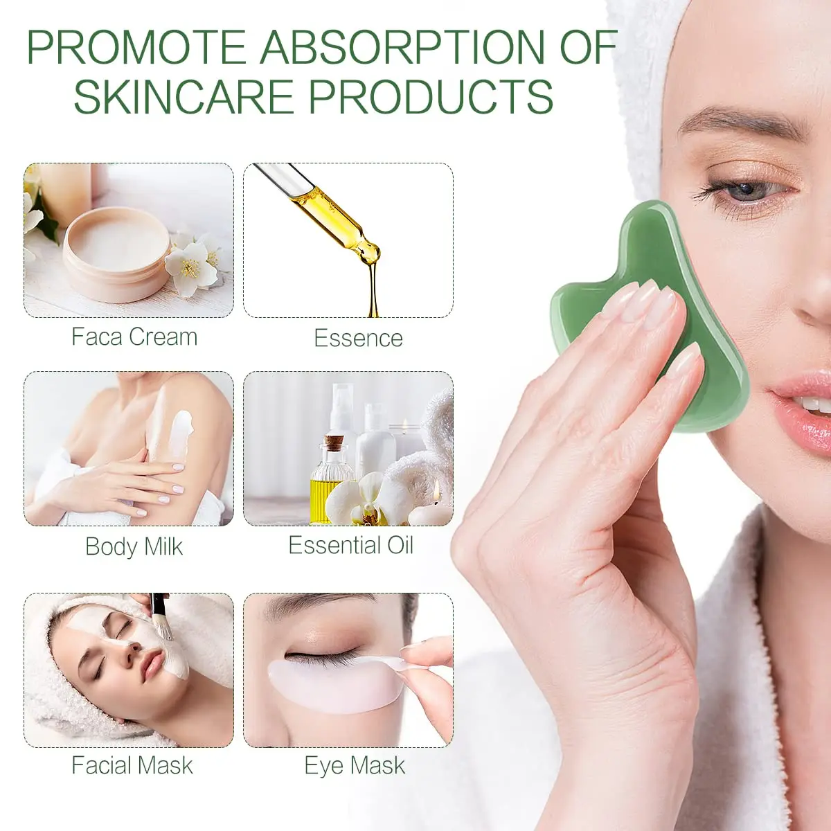Gua Sha Board Facial Massager Resin Face SPA Massager Gua Sha Board Facial Skin Care Scraping Beauty Health Tools Lymphatic Drainage Chinese Medical Treatment