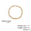 Lucktune bracelet chaine argent homme bracelet aciers inoxydables figaro Figaro chaîne Bracelet pour hommes femmes acier inoxydable largeur 3-10 MM Bracelets Punk bijoux Couple cadeau Pulsera Hombre nouveau