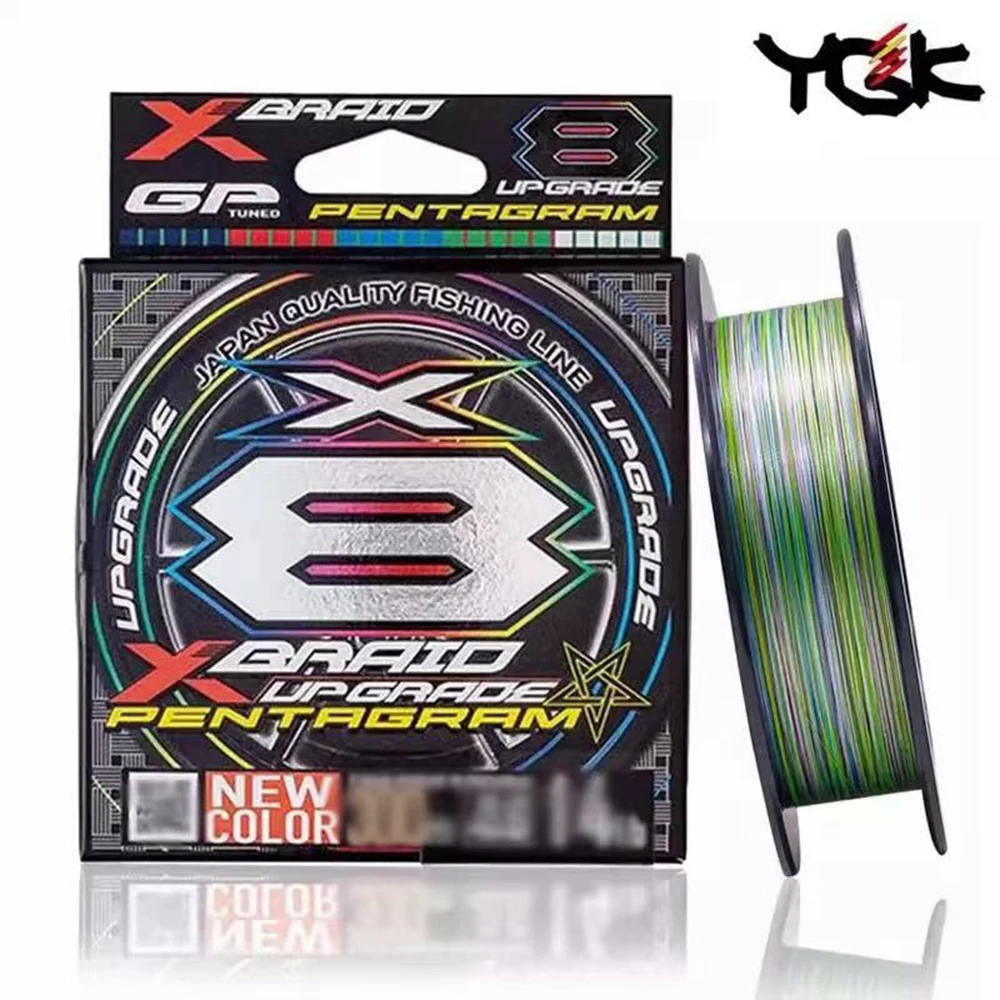 Original Japan YGK X BRAID Upgrade X8 PENTAGRAM Fishing Line Multifilament X8 PE Line 150m/200m/300m 14LB-80LB fishing line fishing tackle
