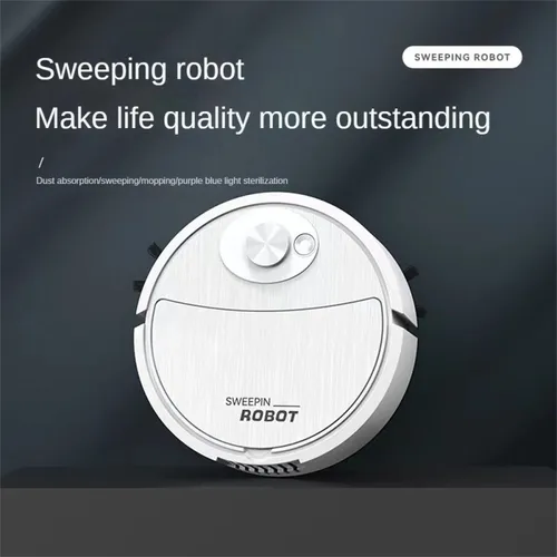가정용 스마트 진공 청소기 청소 로봇, 미니 지능형 USB 충전, 드래그 흡입, 올인원 기계 빗자루, 먼지통 2