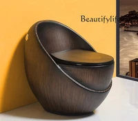 New wood ceramic grain egg toilet stone - water saving large diameter ceramic 2