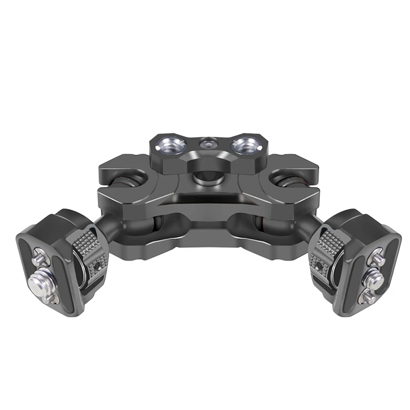 Magic Arm 360-Grad-Drehung Dual Ball Head Cilp Arri Pin 1/4 3/8 M5 Griffschraubenadapter für Sony A7C Fuji XT4 Kamerakäfigverlängerung – Detail 13