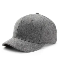 Mens Short Brim Baseball Cap Casual Retro Wool Warm Snapback Caps for Women Short Billed Umpire Dad Hats 1