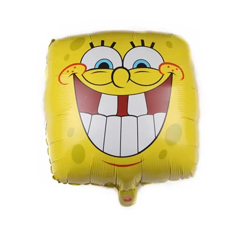 8Pcs SpongeBob Cartoon Square Schwammkopf Ballon Set Geburtstag Party Luftballons Helium Ballons Junge Mädchen Baby Shower Party Liefert – Detail 5