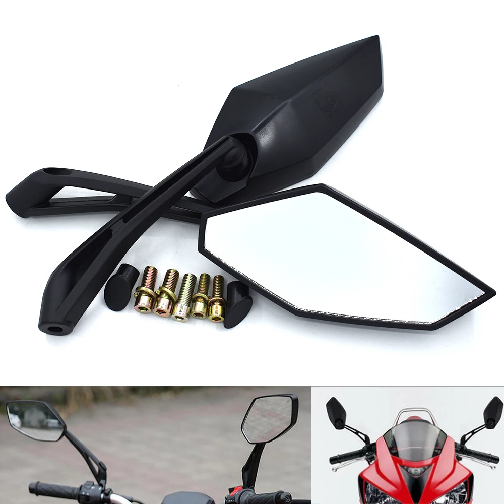 

Universal Motorcycle Rear View Mirrors 8mm 10mm Side Rearview Mirror For Yamaha MT-01 MT-03 MT-07 MT-09/SR/FZ-07 FZ-09 MT-10