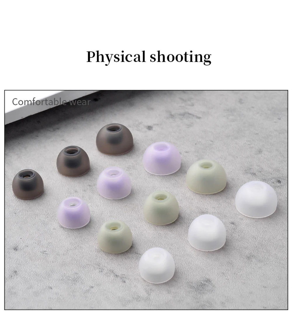 6Pcs Silicone Ear Tips for Samsung Galaxy Buds 2 Eartips TWS for Beats Studio Buds Fit Pro Tips Dust Filter Screen Earplugs 4mm