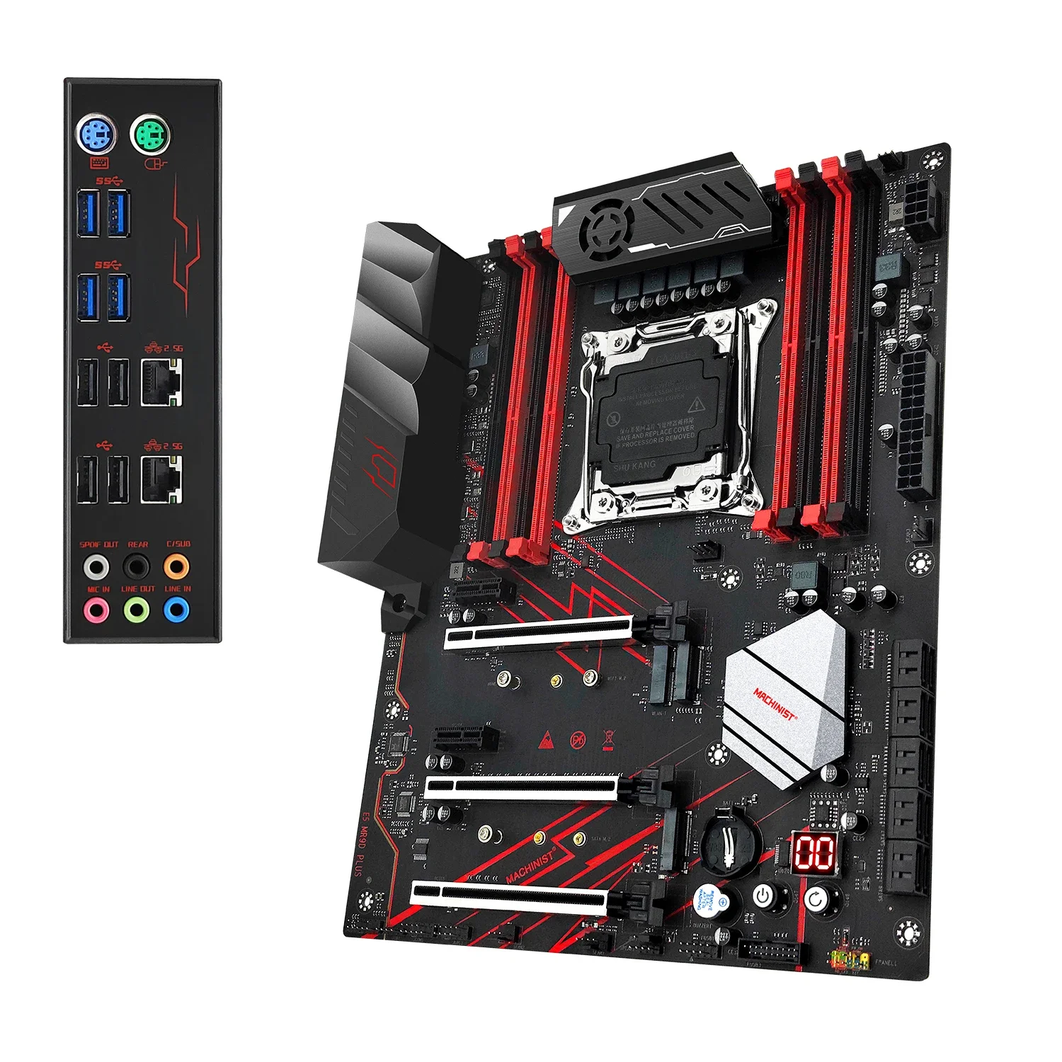 Machinist X99 Mr9D Plus Supporto Per Scheda Madre Lga 2011-3 Xeon E5 2666 2667 2670 2696 V3 V4 Processore Memoria Ddr4 Nvme M.2 Usb 3.0