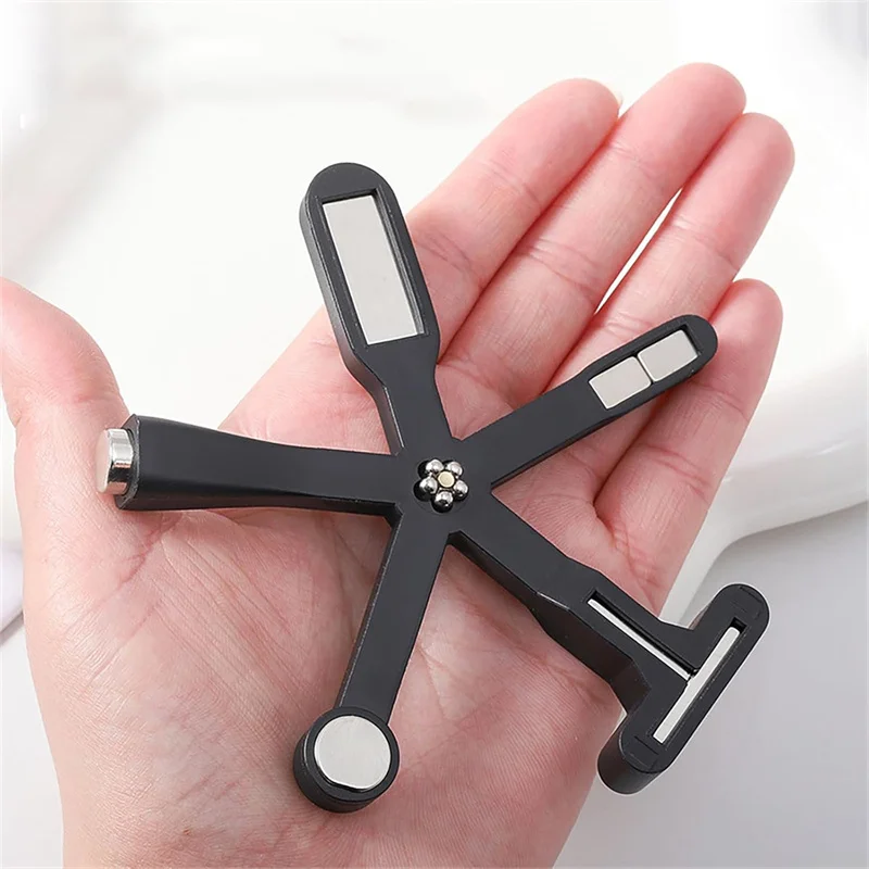 6 in 1 Nail Art Magnet Stick Cat Eye Gel Nail Polish Magnet with Silicone Protective Case 3D Strong Magnetic Cat Eye Tool