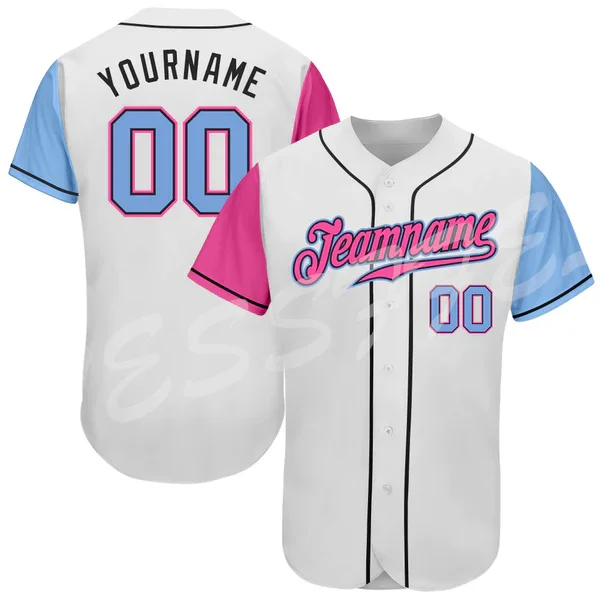 Colorful Sportswear Custom Name Player 3DPrint Men/Women Unisex Harajuku Summer Casual Funny Streetwear Baseball Shirts Jersey Y