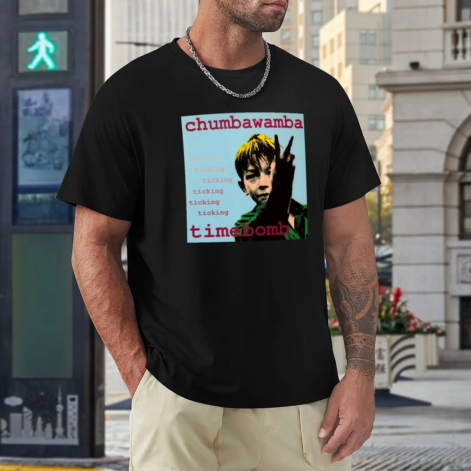Chumbawamba T-Shirt kawaii clothes T-shirt short sweat shirt Anime t-shirt  fitted t shirts for men - AliExpress