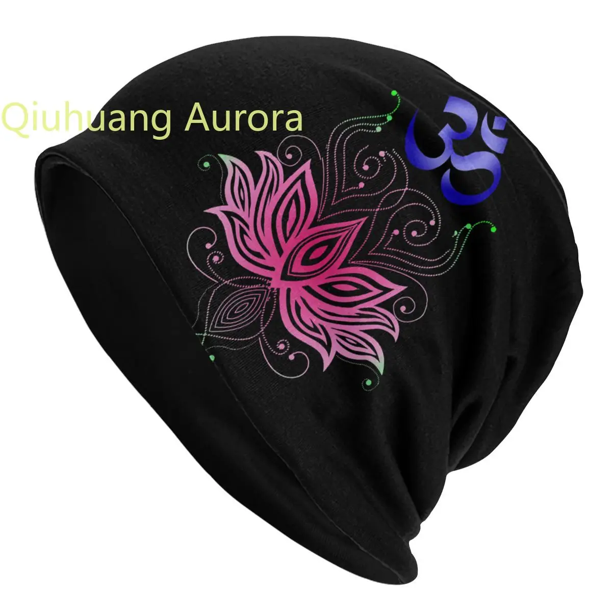

Lotus Om India Mandala Hat Pullover Children Thin Warm Male Polyester Caps