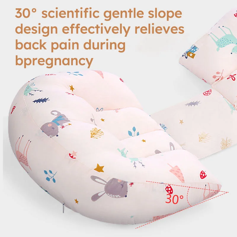 Cotton Waist Maternity Pillow For Pregnant Women Pregnancy Pillow U Full Body Pillows To Sleep Pregnancy Cushion Pad Products