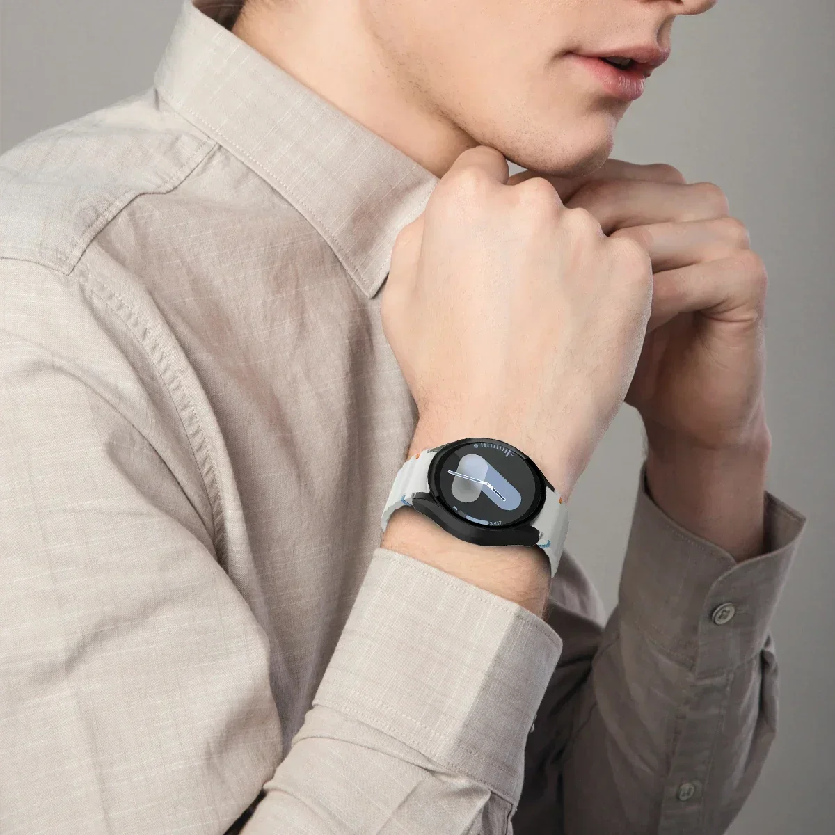 All-in-One Silicone Strap and Protective Case with Screen Protector for Samsung Watch - 2024 Edition