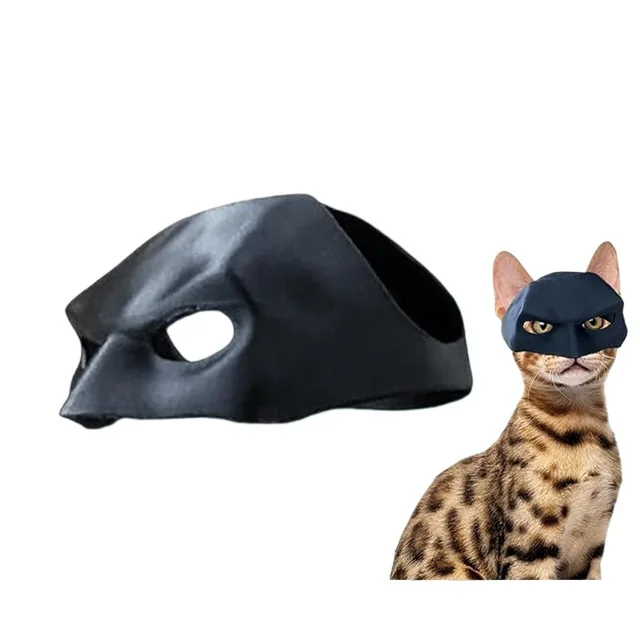 Creative Cat Accessory Batcat Headgear Mini Pet Handsome Decoration Half Bat Face Cat Mask Helmet Creative Cat Accessory Batcat Headgear Mini Pet Handsome Decoration Half Bat Face Cat Mask Helmet