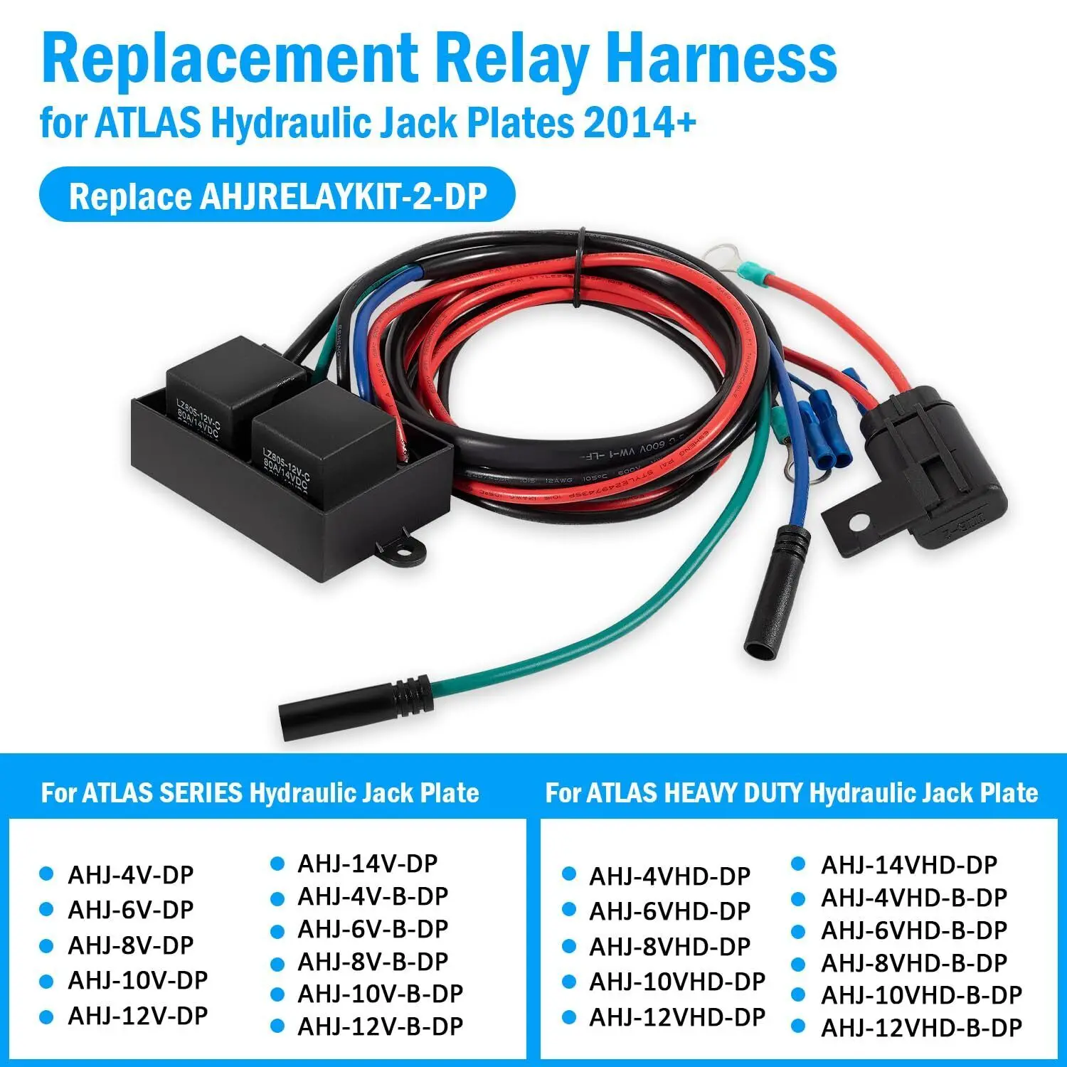 Arnês de relé Jack Placa Fiação Kit