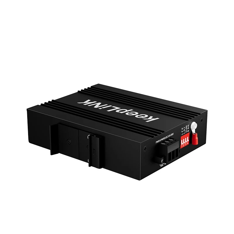 KeepLiNK 산업용 5포트 10/100 Mbps 이더넷 스위치 | 견고한 금속 하우징 IP40 | DIN 레일 마운트 | 넓은 온도 범위