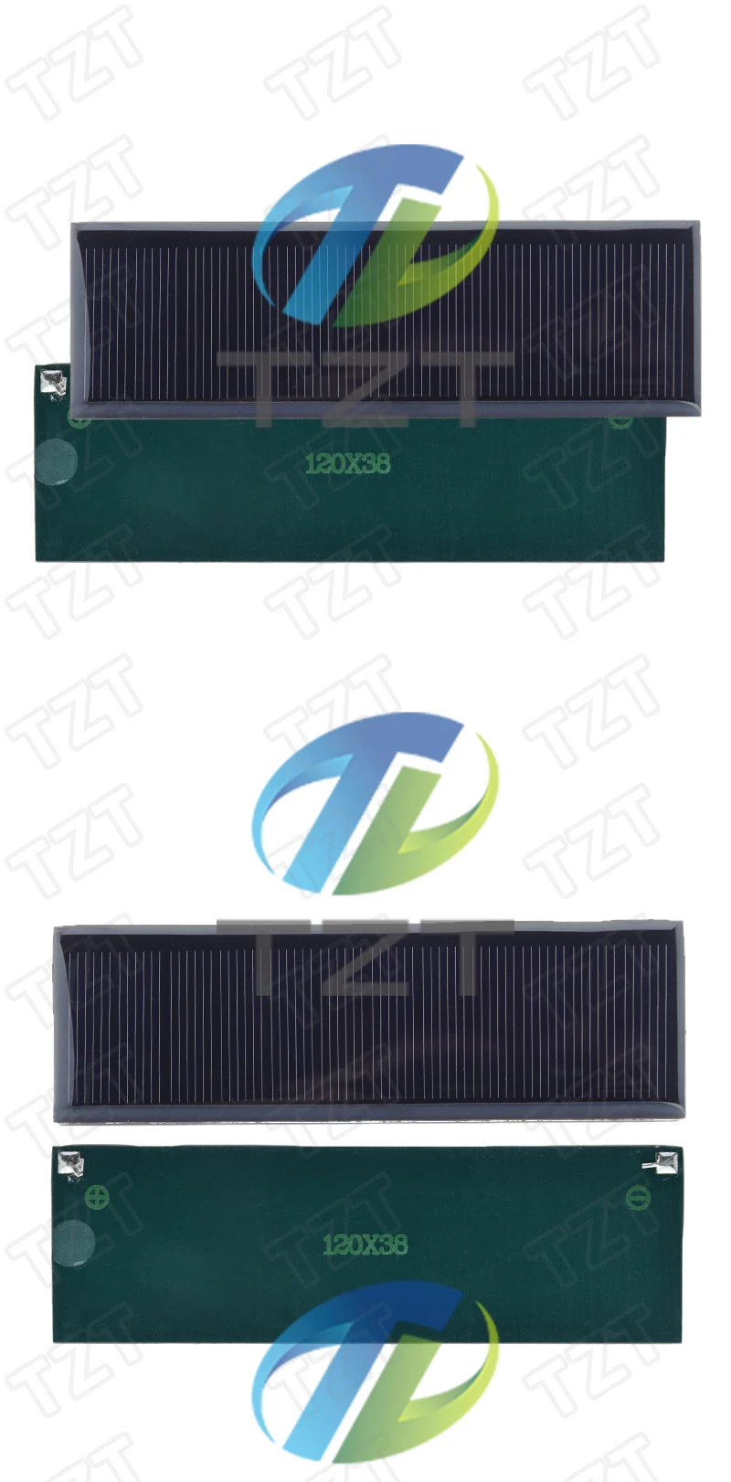 TZT 1/2/5 Stück 6V 100mA 0,6W Solarpanel Polykristallin 120*38MM Mini Sunpower Solarsystem DIY für Akku Handy-Ladegerät – Detail 7