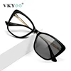 VKYEE New Personalized Butterfly Large Frame Design Anti-Blue Light Reading Glasses Customizable Prescription Photochromic LS228