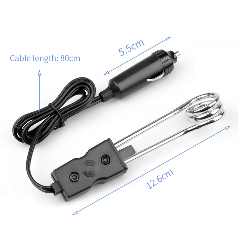 Portable Car Water Heating Rod 12V 24V ABS