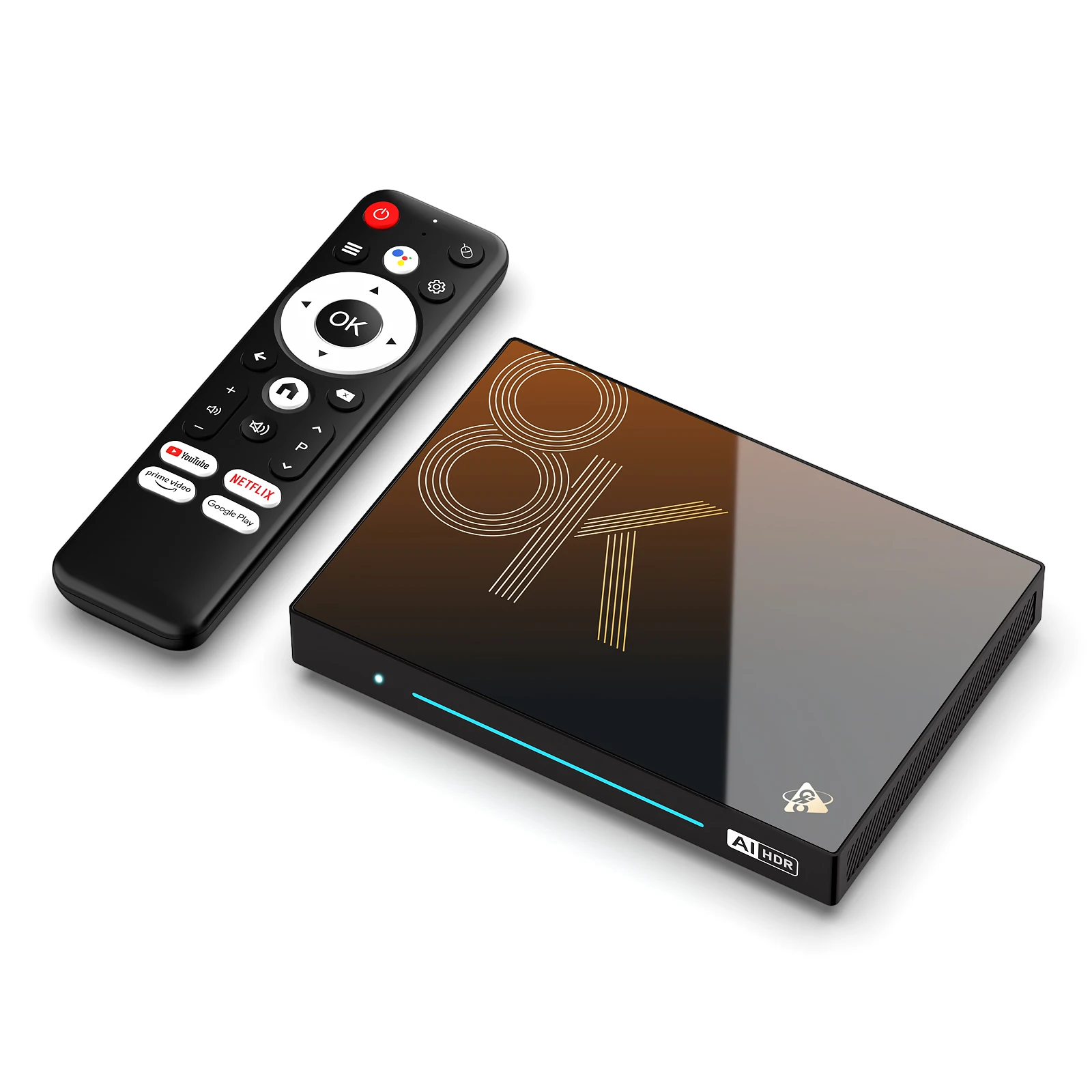 H96 MAX M9S AI VisionPQ Smart TV Box Android14 RK3576 8G 128G Support Super Resolution 8K Video Decoding Media Player