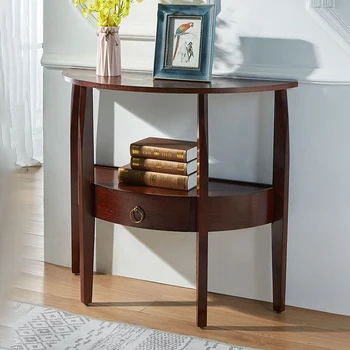 Consolle stretta in stile country con cassetto Consolle retrò glamour di metà secolo Mobili classici cinesi Mesa Com Gaveta