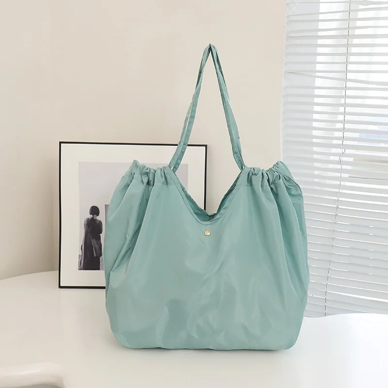 Reusable Shopping Bags High-capacity Folding Bag Eco-friendly Handbag Portable Shoulder Bag Grocery Bags Fashion Tote Bags - 6