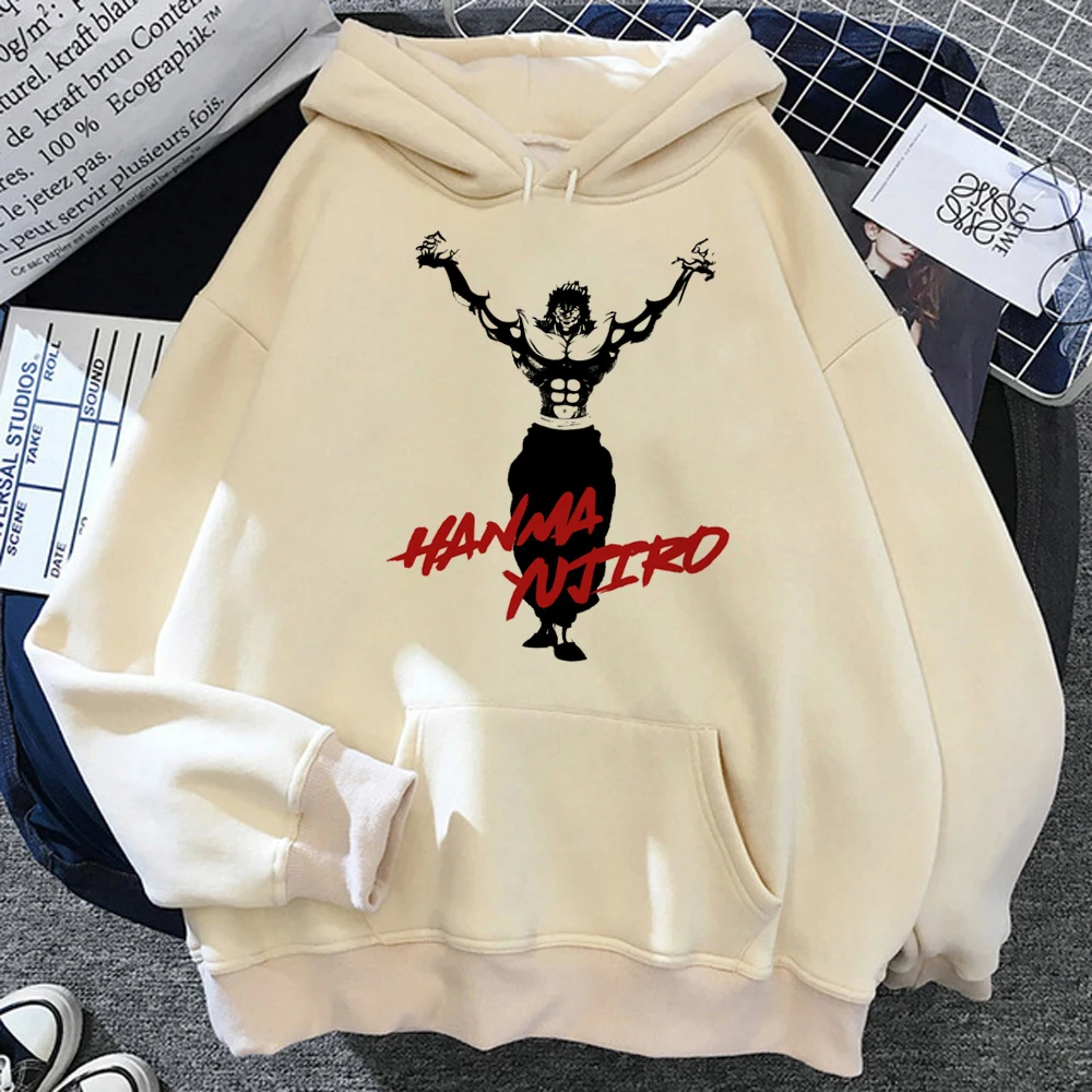 

Yujiro Hanma Baki hoodies women streetwear y2k aesthetic Fleece tracksuit women harajuku Hooded Shirt