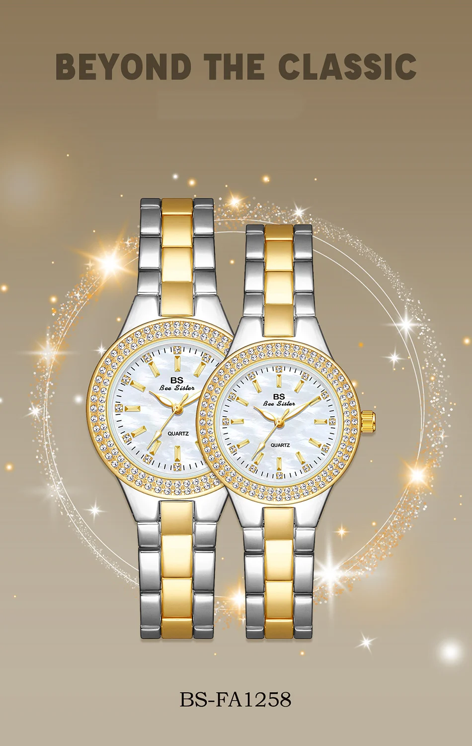 Original Marke frauen Uhren Mode Diamant Quarzuhr Luxus Klassische Edelstahl Armband Armbanduhr Famale Heißer Verkauf – Detail 1