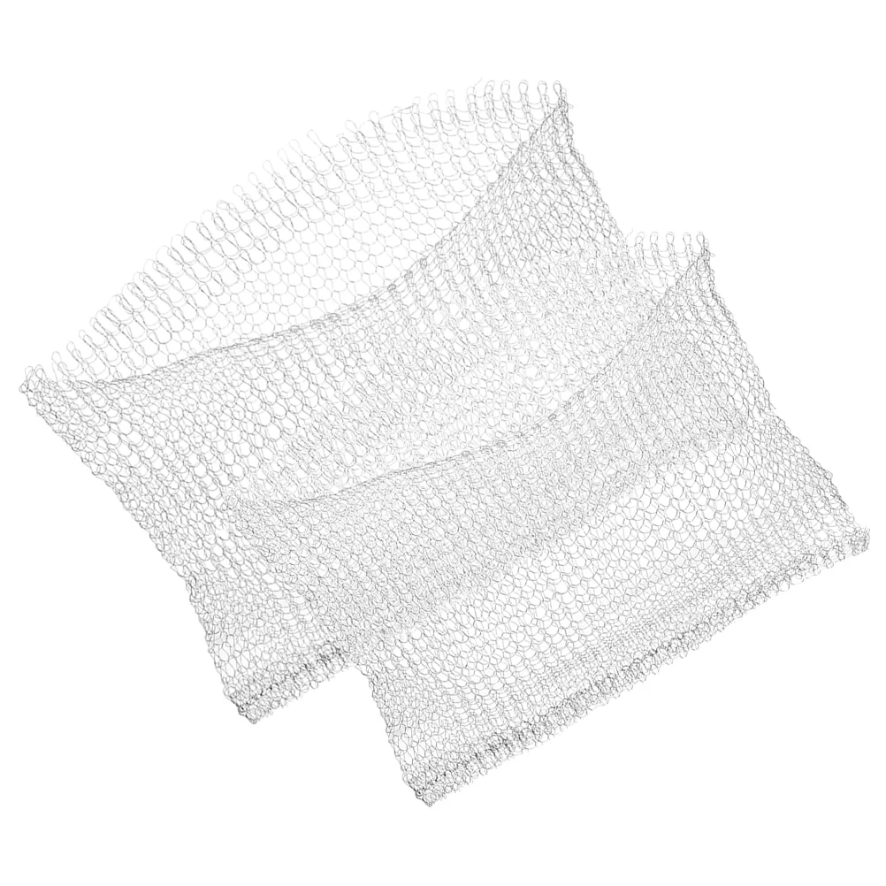 

2 Pcs Vegetable Insect Net Bag An Fittings Iron Wire Plants Root Mesh Protectors