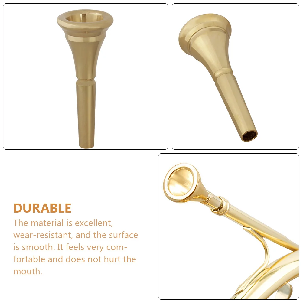 French Horn Mouthpiece Part Replacement Music Instrument Small Durable Supply for Useful Professional Tool Beginners
