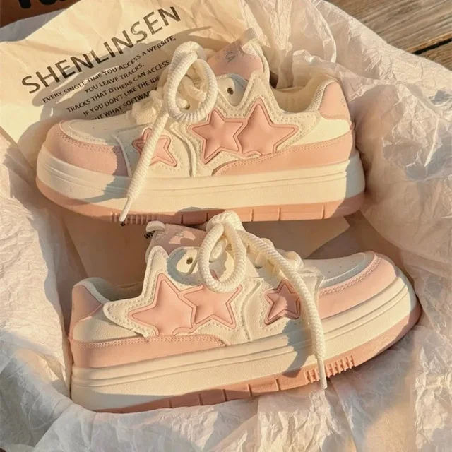 Star Patch Platform Sneakers