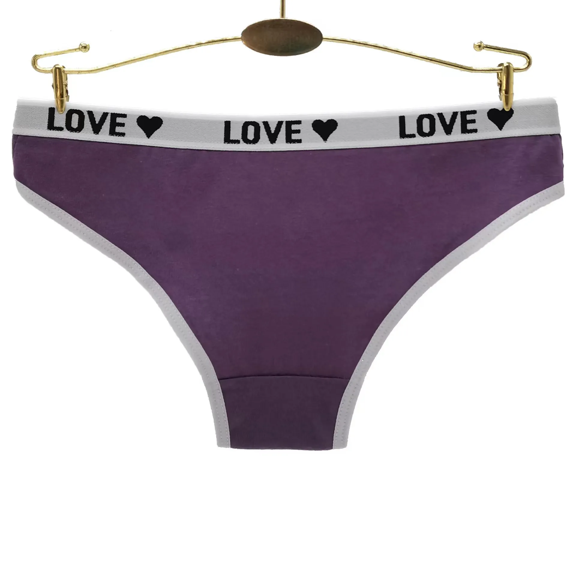 Women Cotton Panties Female Underwear Solid Color Briefs Underpants