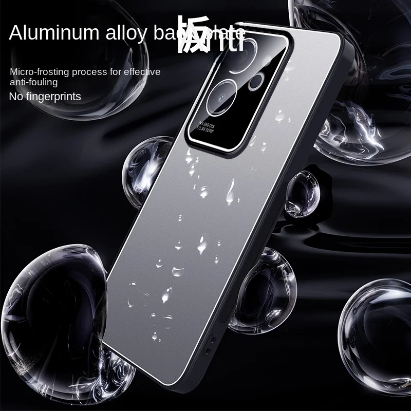 Enhanced Premium Aluminum Alloy TPU Anti-Slip Phone Case with Integrated Lens Protection