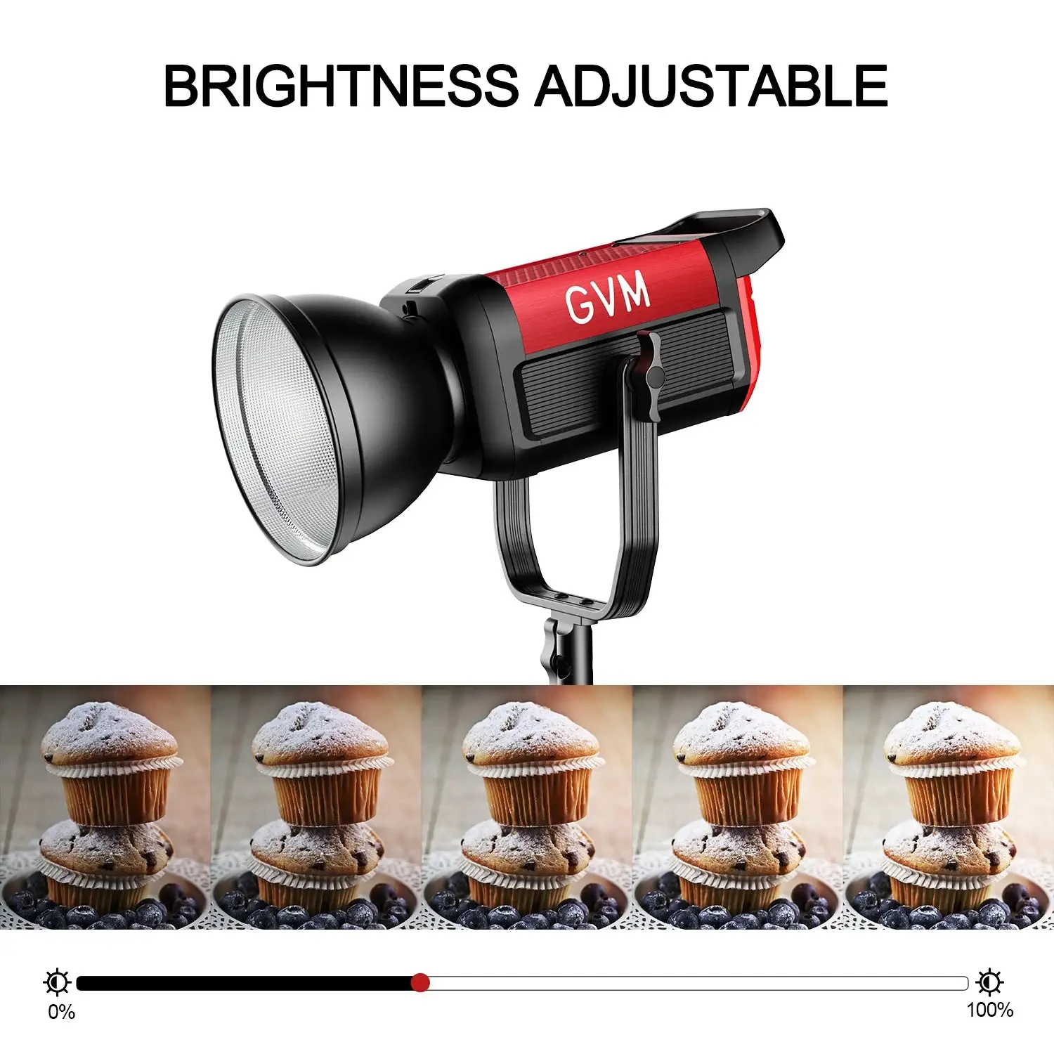 GVM SD300B Pro 300W Video Studio Lights with Bowens Mount Softbox & Stand 2700K~