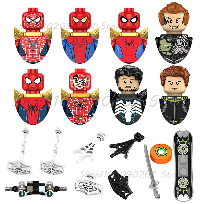 

KF6159 Конструктор из мультфильма «Супергерои Диснея», Мини фигурки героев, детские развивающие игрушки, подарок на день рождения